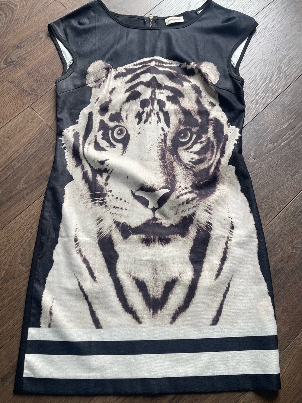 Tiger Printed Sleeveless Dress